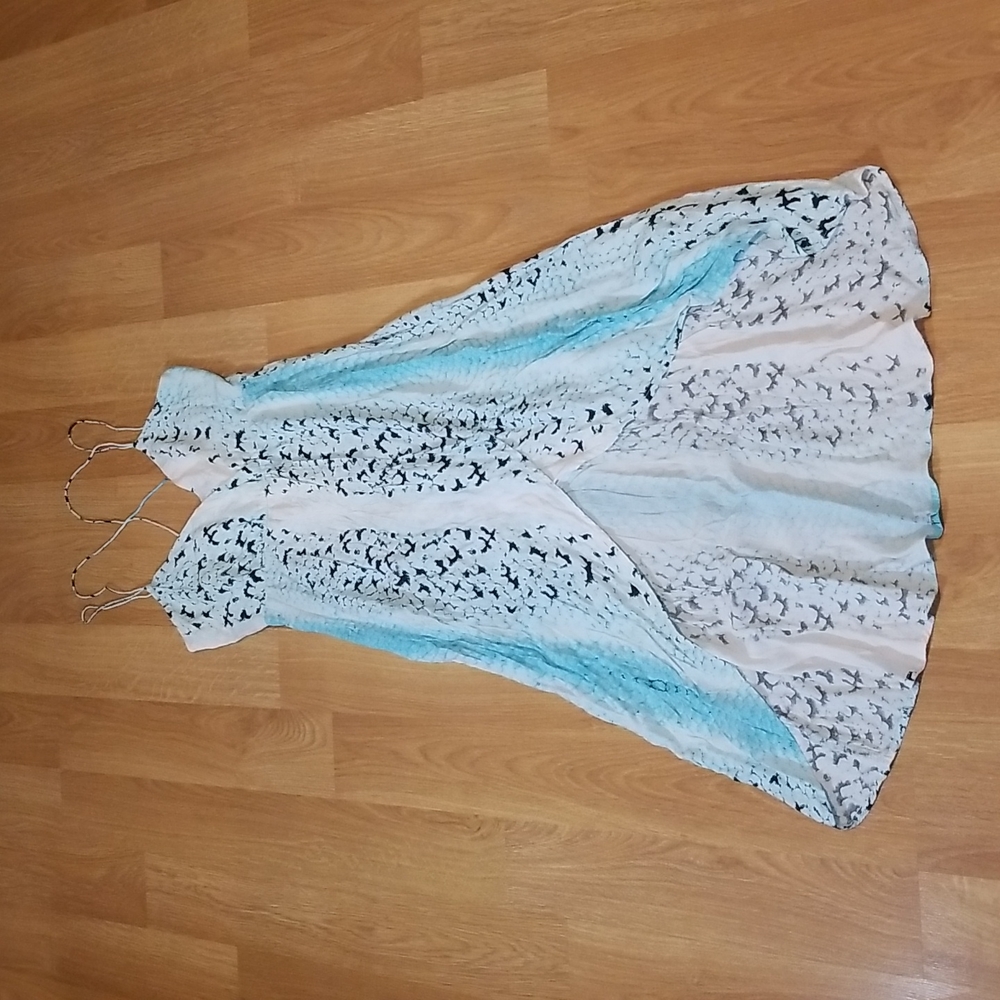 Bardot womans animal print graphic print high low dress size small GUC